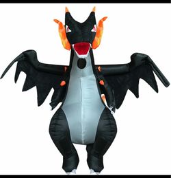 Inflatable Black Dragon Halloween Costume
