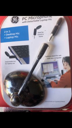 PC 2 in 1 Microphone w/ detachable laptop mic