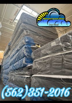 Eastern king mattress and Boxspring Pillowtop bed set