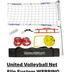 United Volleyball Net Slip System Webbing