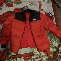 North Face Red New Coat 