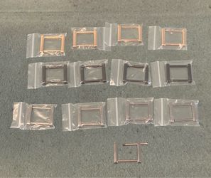 New 1" metal rectangle buckle connector removable screw bar shackle rings bag purse handbag luggage