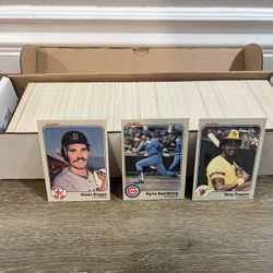 1983 Fleer Baseball Complete Set 1-660