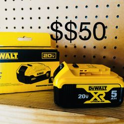 DEWALT 5.0 Battery And 6.0 Battery 