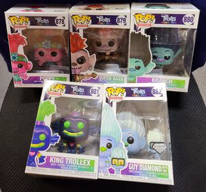 Photo FUNKO: TROLLS: WORLD TOUR (COMPLETE SET) *CHASE EXTRA* (MINT/FACTORY DIRECT) 🔥 (BOTH 10 INCH AVAILABLE TOO)