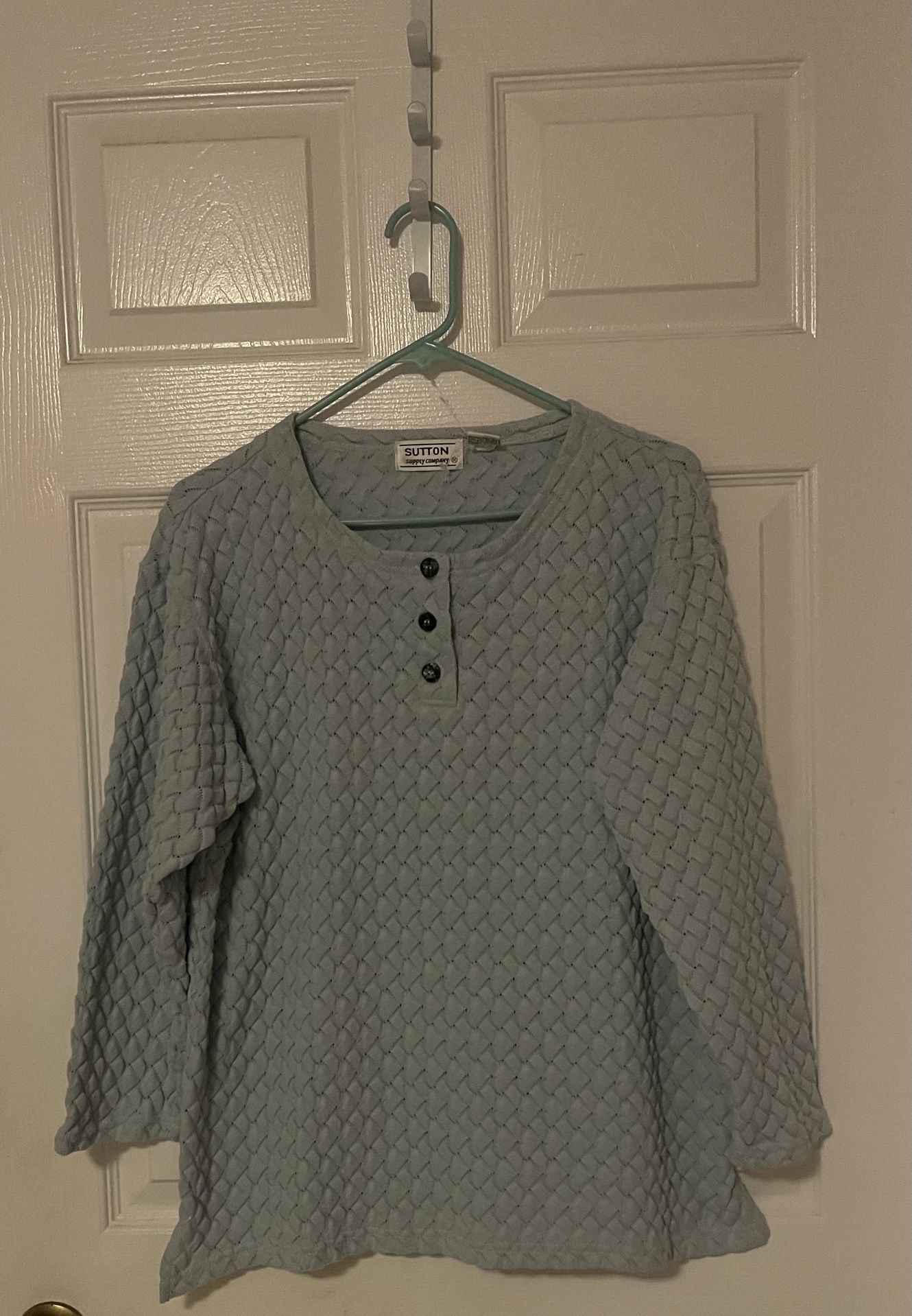 New Sutton Supply Company Jade Long Sleeves Top Size L