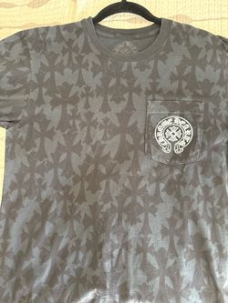 Chrome Hearts All-Over Cross Print Pocket T-Shirt