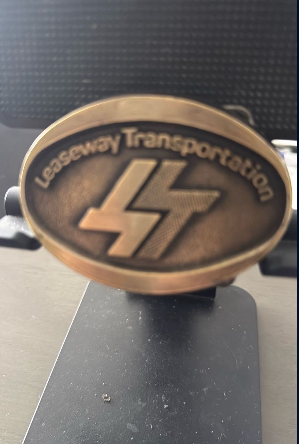 Vintage Leaseway Transportation Belt Buckle $10