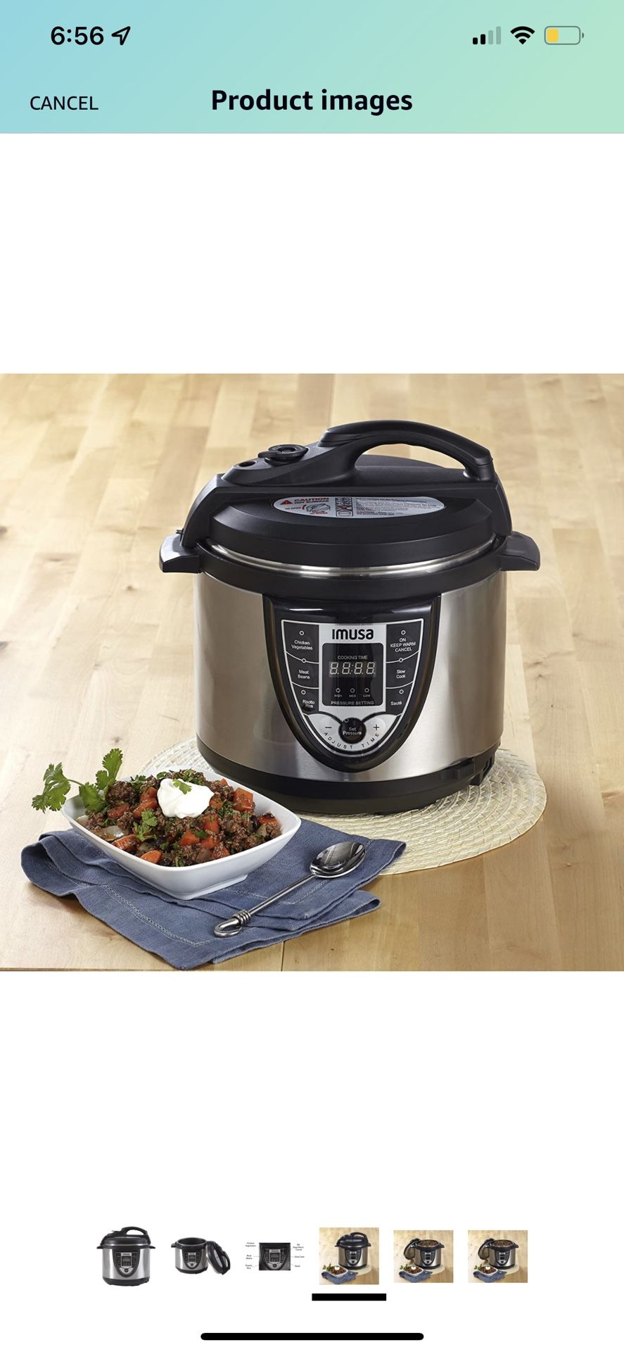 IMUSA USA GAU 80105 5Qt Electric Stainless Steel Digital Pressure