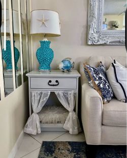 Dog Bed & End Table