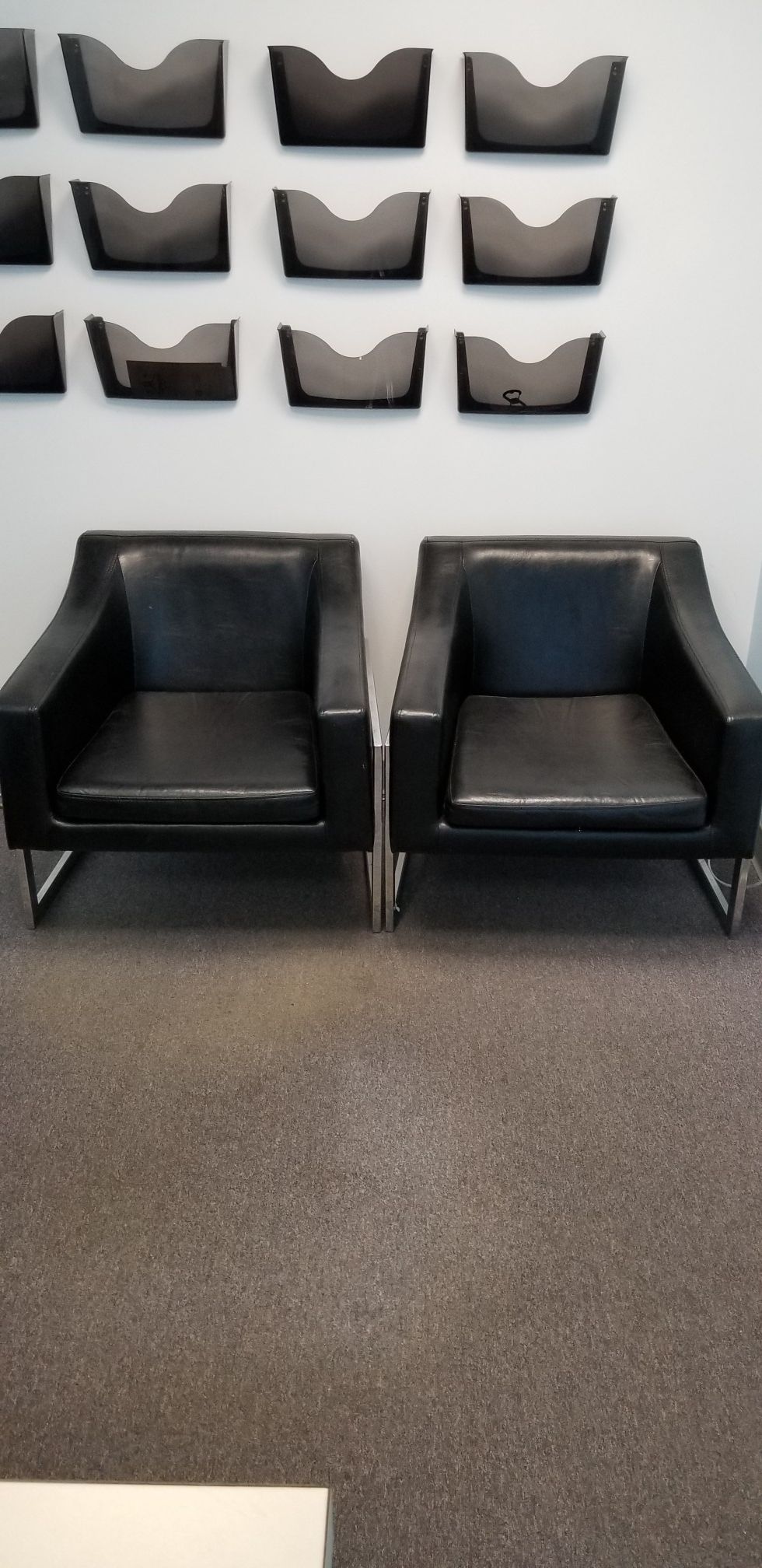 Leather chairs