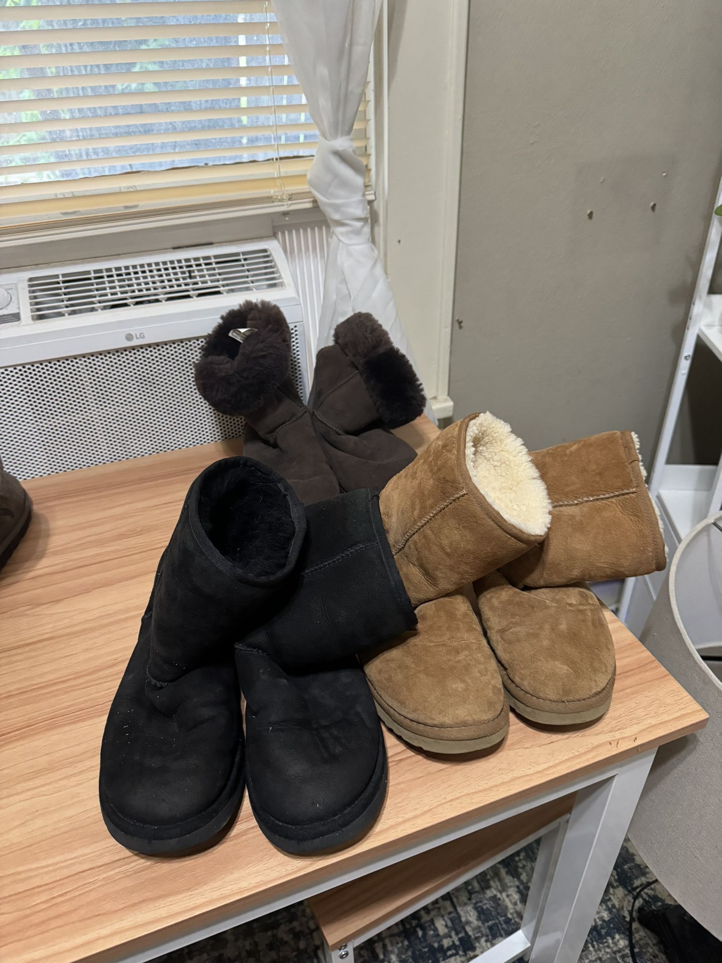 3 Pairs UGG Boots Size 7!