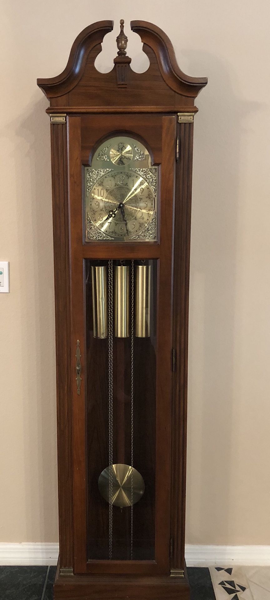 Beautiful Tempus Fugit Grandfather Clock