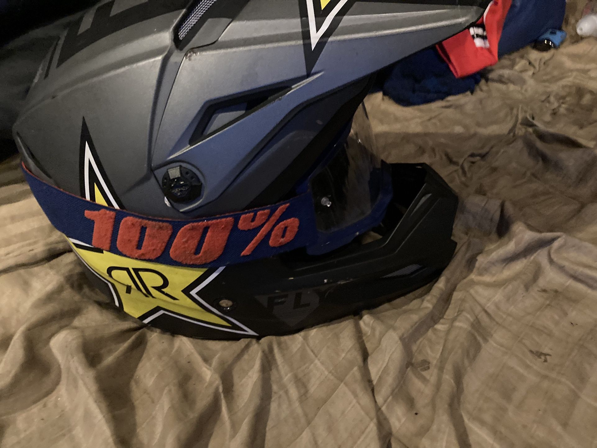 Fly Rockstar Energy helmet