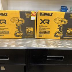 New Dewalt Drill XR 20v High Torque Wrench With Battery And Charger