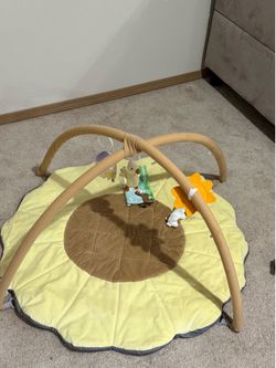 Sunflower baby play gym mat