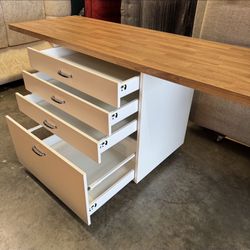 IKEA Kitchen Drawer Island Combination/ Utility Cart with Work Table Excellent Condition Like New