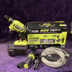 🧰🛠RYOBI 40V HP Brushless EZClean 600PSI/0.7GPM Cold Water Electric Power Cleaner NEW!(Tool-Only)-$70!🧰🛠