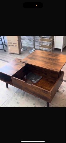 Lift Top Coffee Table Rustic Brown I can Deliver