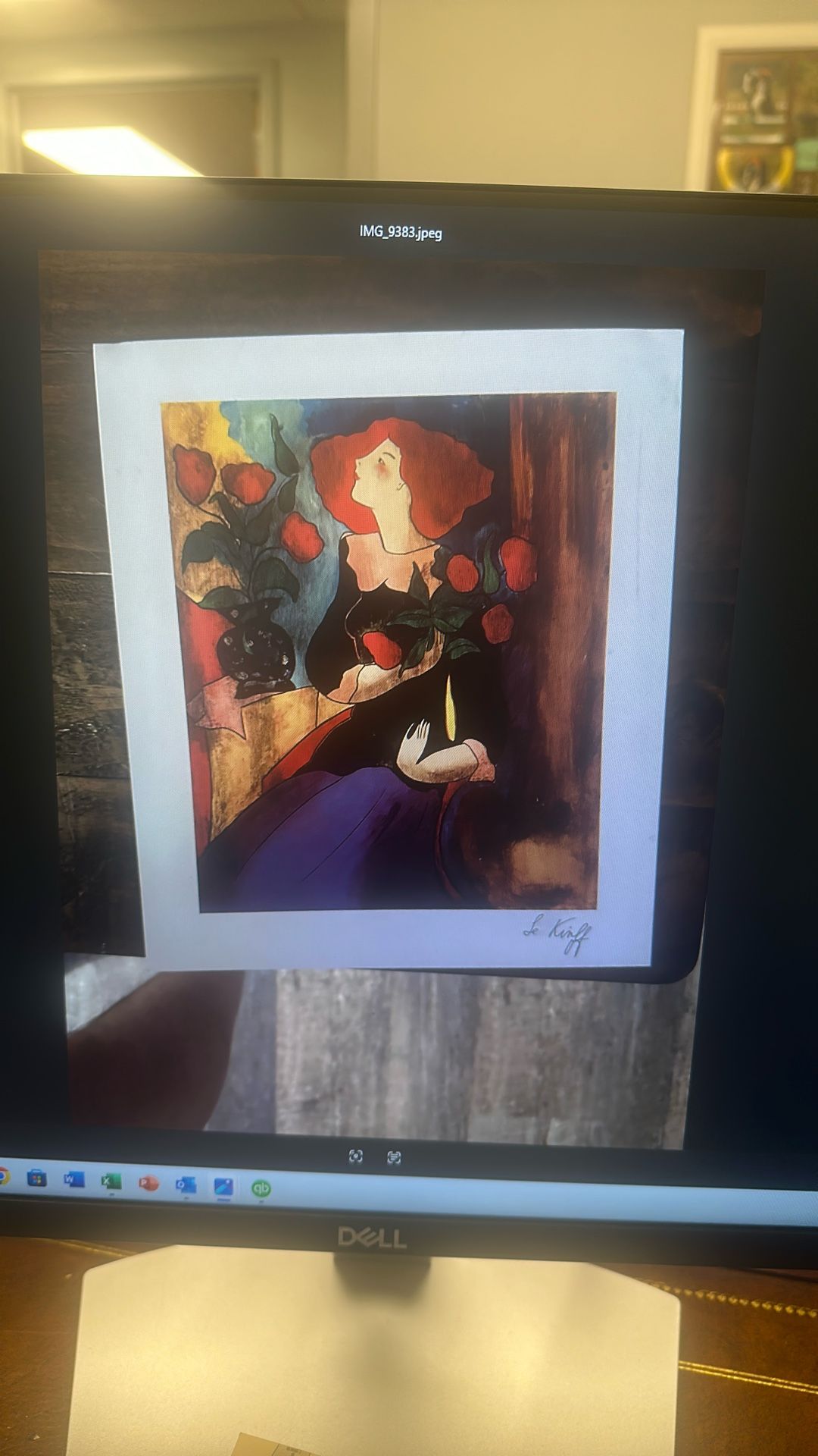 Lady with Roses