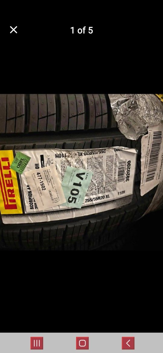 New Perelli Scorpion Tires 255 55 20 