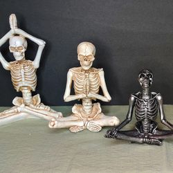 Yoga Poses Skeleton Set Of 3