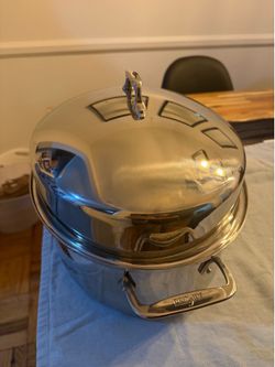 All-Clad stainless steel oval roaster