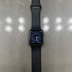 Apple Watch Sport 38mm Aluminum Case Black Sport Band - (MJ2X2LL/A)