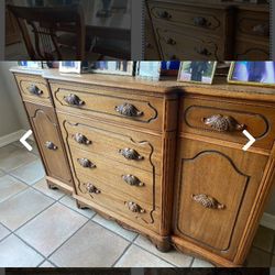  Antique Buffet Table/Cabinet