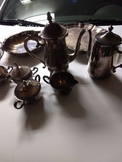 Silver plated tea set
