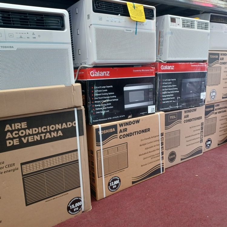 All Sizes Windows And Portable Ac's In Stock.  Delonghi Toshiba LG GE Media Arctic King. 