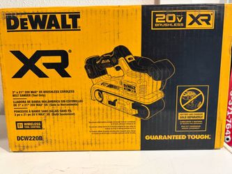 DEWALT DCW220B 20V XR Brushless Belt Sander