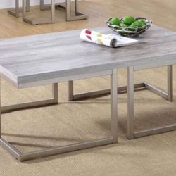 Contemporary Cocktail Table Only $149.  End Table $129.  