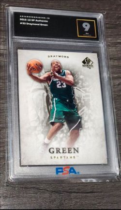 2012 SP AUTHENTIC ROOKIE CARD #33 DRAYMOND GREEN Graded 9