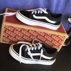Vans Old School Shoes Size 1Y