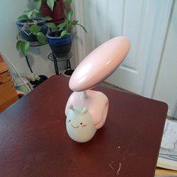 Pink & White Snail Lamp
