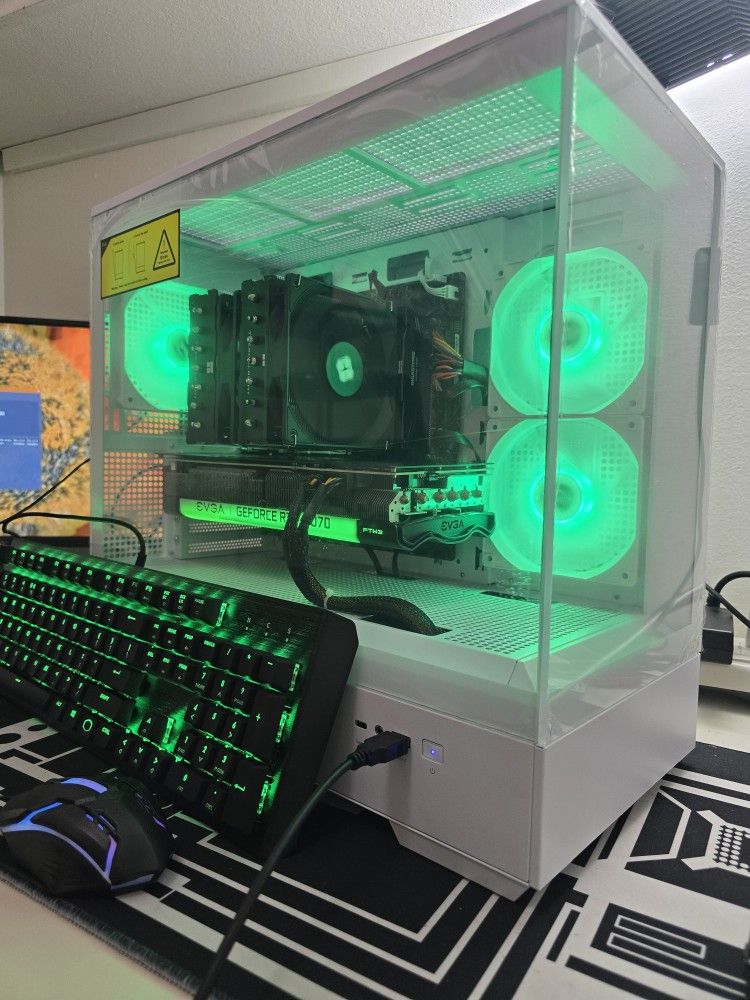 Gaming pc desktop computer intel i5-12400, rtx 3070, 32 gb ram, nvme bundle