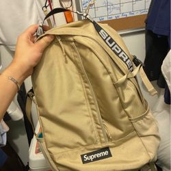 supreme tan bag