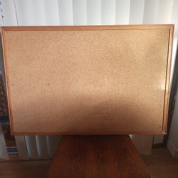 Cork Board 23x34 Wood Frame.