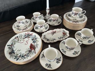 39-Piece Lenox Winter Greetings Fine China Dinnerware Set