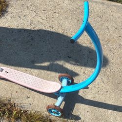 Pink Blue Scooter