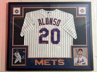 Pete Alonso Signed framed jersey, MLB, New York Mets
