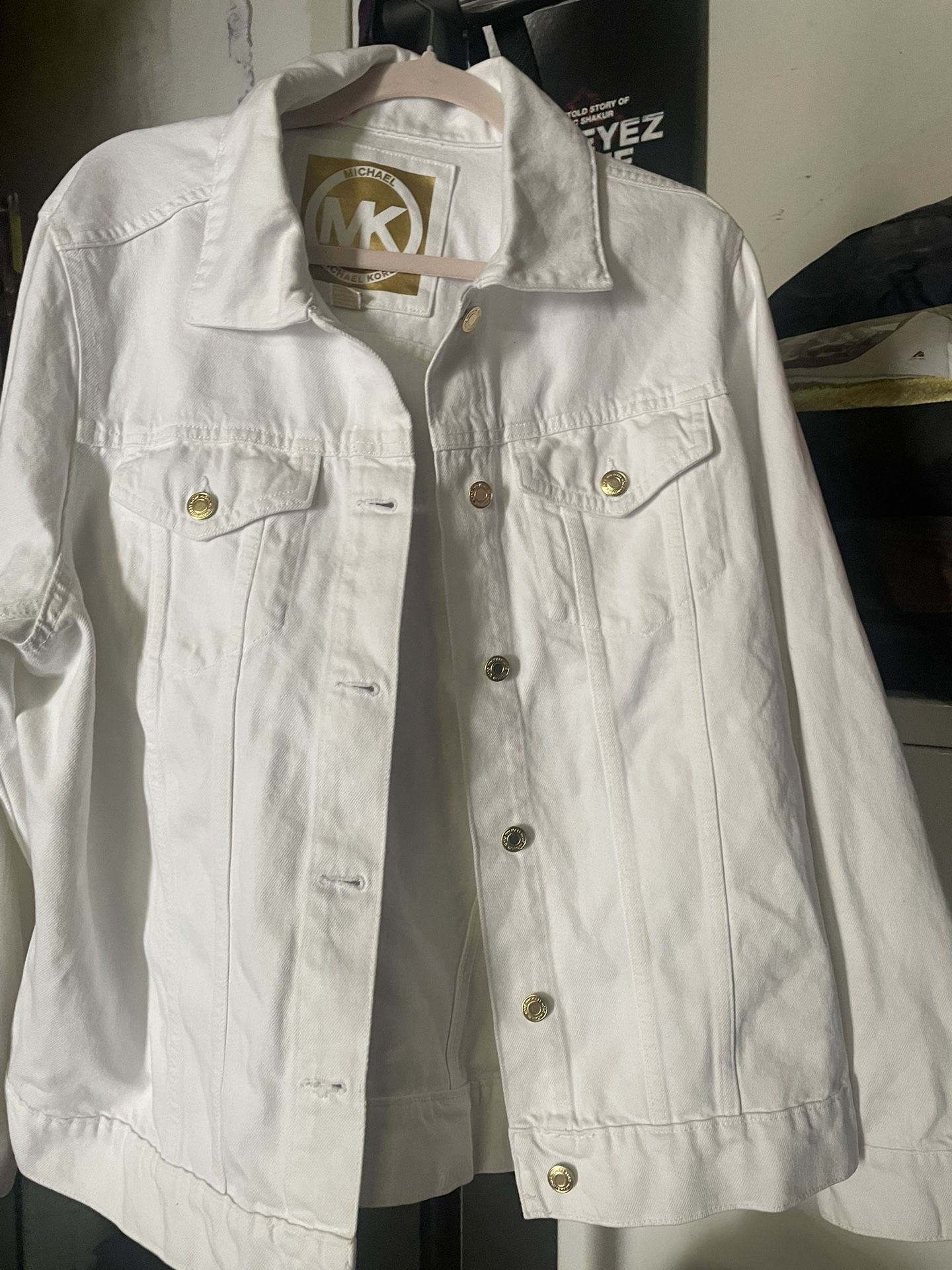 Michael Kors White Jean Jacket