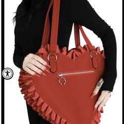 HEART TOTE BAG FOXBLOOD *NEW*