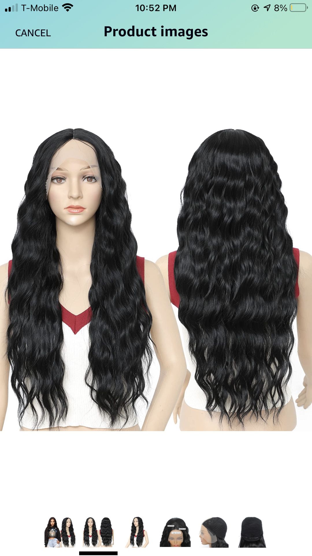 Sylhair Synthetic Lace Front Wig for Women 30" Long Black Wavy Wig Synthetic Hair Wig for Daily Use (#1B)