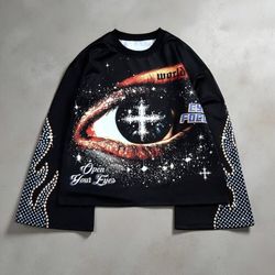 👁️ Cyber Eye Focus Graphic Long Sleeve