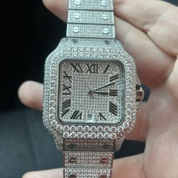 Cartier Moissanite Watch 