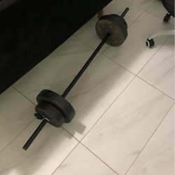 Barbell 30lb Plus Bar And Clamps 