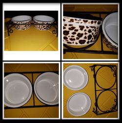 New! Pet Ceramic Feeding Bowls