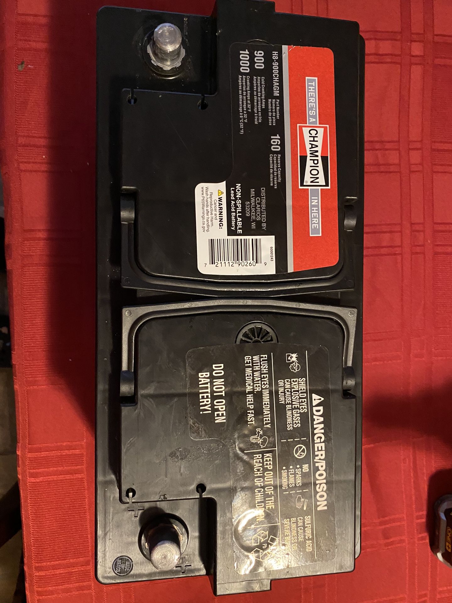 H8 AGM GEL BATTERY
